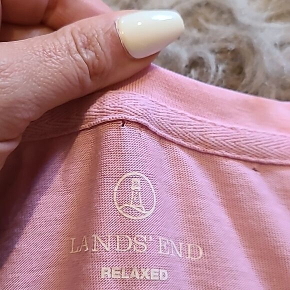 Lands‎ end womens light purple supima cotton vneck tshirt size small - Picture 4 of 5